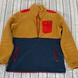 L.L. Bean Sweater Fleece Sherpa Hybrid Pullover